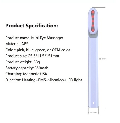 Προσωπική Υγεία 155*18,3*23,4 mm περιστροφή μικροστρόβιλος Ems ματιό μασάζ πένα ραβδί