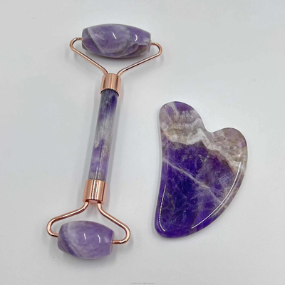 100% φυσικό Xiuyan Stone Jade Roller Gua Sha Set για το Face Lifting και το Tightening του δέρματος