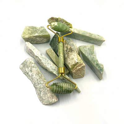 2024 Διπλό κεφάλι Xiuyan Stone Jade Roller και Gua Sha Set για φροντίδα του δέρματος Αδιάβροχο Ναι