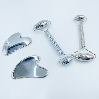 Χαλάρωσε και ανακουφίσου από τον πόνο με το Custom Logo Roller Gua Sha Set Massage Stainless Steel